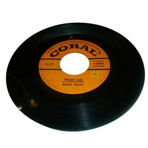 Buddy Holly Peggy Sue Everyday 7" Vinyl 45 RPM Coral Records 9-61885 1957 Rock